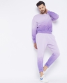 Shop Men's Lilac Cotton Ombre Oversized Sweatpants