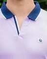 Shop Men's Lilac Polo T-shirt