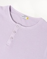 Shop Men's Lilac Waffle Henley T-shirt