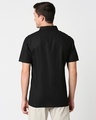 Shop Men's Black & Olive Color Block Shirt-Full