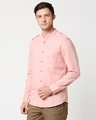 Shop Men's Linen Mandarin Collar Pocket Full Sleeves Shirt-Design