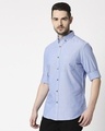 Shop Men's Lt Blue Slim Fit Casual Oxford Shirt-Design