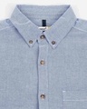 Shop Men's Lt Blue Slim Fit Casual Oxford Shirt