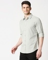 Shop Men's Lt Grey Casual Slim Fit Over Dyed Shirt-Design