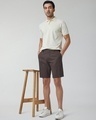 Shop Men's Malt Brown Chino Shorts-Full