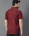 Shop Men's Maroon Animal Printed Slim Fit Shirt-Design