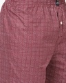 Shop Pack of 2 Men's Maroon & Black Checked Boxers