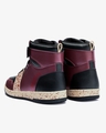 Shop Men's Maroon & Black Deadpool Color Block High Top Sneakers