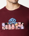 Shop Men's Maroon BTS Printed T-shirt