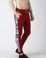 Shop Men's Maroon Color Block Joggers-Design