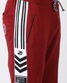 Shop Men's Maroon Color Block Joggers