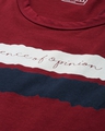 Shop Men's Maroon Colourblock Sleeveless T-shirt-Full