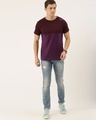 Shop Men's Maroon Colourblocked T-shirt