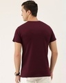 Shop Men's Maroon Colourblocked T-shirt