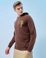 Shop Men's Brown Dragon Warrior Graphic Printed  Hoodies-Design