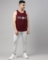 Shop Men's Maroon Explore Typography Vest