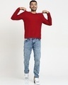Shop Men's Maroon Flat Knits Sweater-Full