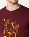Shop Men's Maroon Goku Printed T-shirt
