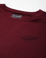 Shop Men's Maroon Graphic Printed Oversized T-shirt