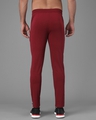 Shop Men's Maroon & Grey Color Block Relaxed Fit Track Pants-Design