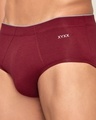 Shop Pack of 2 Men's Maroon & Grey Uno Anti-Microbial Micro Modal Briefs