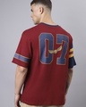 Shop Men's Maroon Gryffindor Logo Graphic Printed Oversized T-shirt-Front