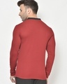 Shop Men's Maroon Henley T-shirt-Full