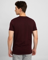 Shop Men's Maroon If You are  Waiting for Design This is It Typography Slim Fit T-shirt-Design