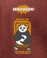 Shop Men's Brown Kung Fu Panda Graphic Printed Oversized Hoodies