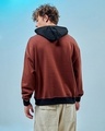 Shop Men's Brown Oversized Plus Size Hoodies-Design