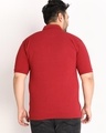 Shop Men's Maroon Plus Size T-shirt-Full