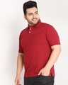 Shop Men's Maroon Plus Size T-shirt-Design