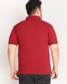 Shop Men's Maroon Plus Size T-shirt-Full
