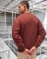 Shop Men's Brown Oversized Sweatshirt-Full