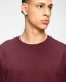 Shop Men's Maroon Oversized T-shirt