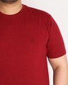Shop Men's Maroon Plus Size T-shirt