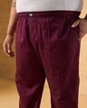 Shop Men's Maroon Plus Size Pyjamas