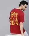 Shop Men's Red Printed T-shirt-Front
