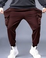 Shop Men's Maroon Printed Relaxed Fit Joggers-Design