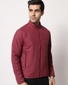 Shop Men's Maroon Puffer Jacket-Design