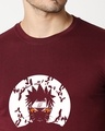 Shop Men's Maroon Sage Naruto Printed T-shirt