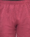 Shop Men's Maroon Self Designed Shorts