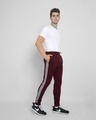 Shop Men's Maroon Slim Fit Joggers-Design