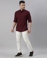 Shop Men's Maroon Slim Fit Shirt