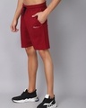 Shop Men's Maroon Slim Fit Shorts-Design