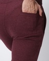Shop Men's Maroon Slim Fit Trackpant