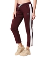 Shop Men's Maroon Solid Regular Fit Track Pants-Design