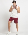 Shop Men's Maroon Sports Shorts-Front