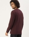 Shop Men's Maroon Striped T-shirt