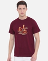 Shop Men's Maroon Team Loki Graphic Printed T-shirt-Front